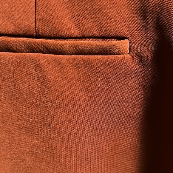 Vince Pleat Front Rust Shorts Size 10 - Picture 6 of 7